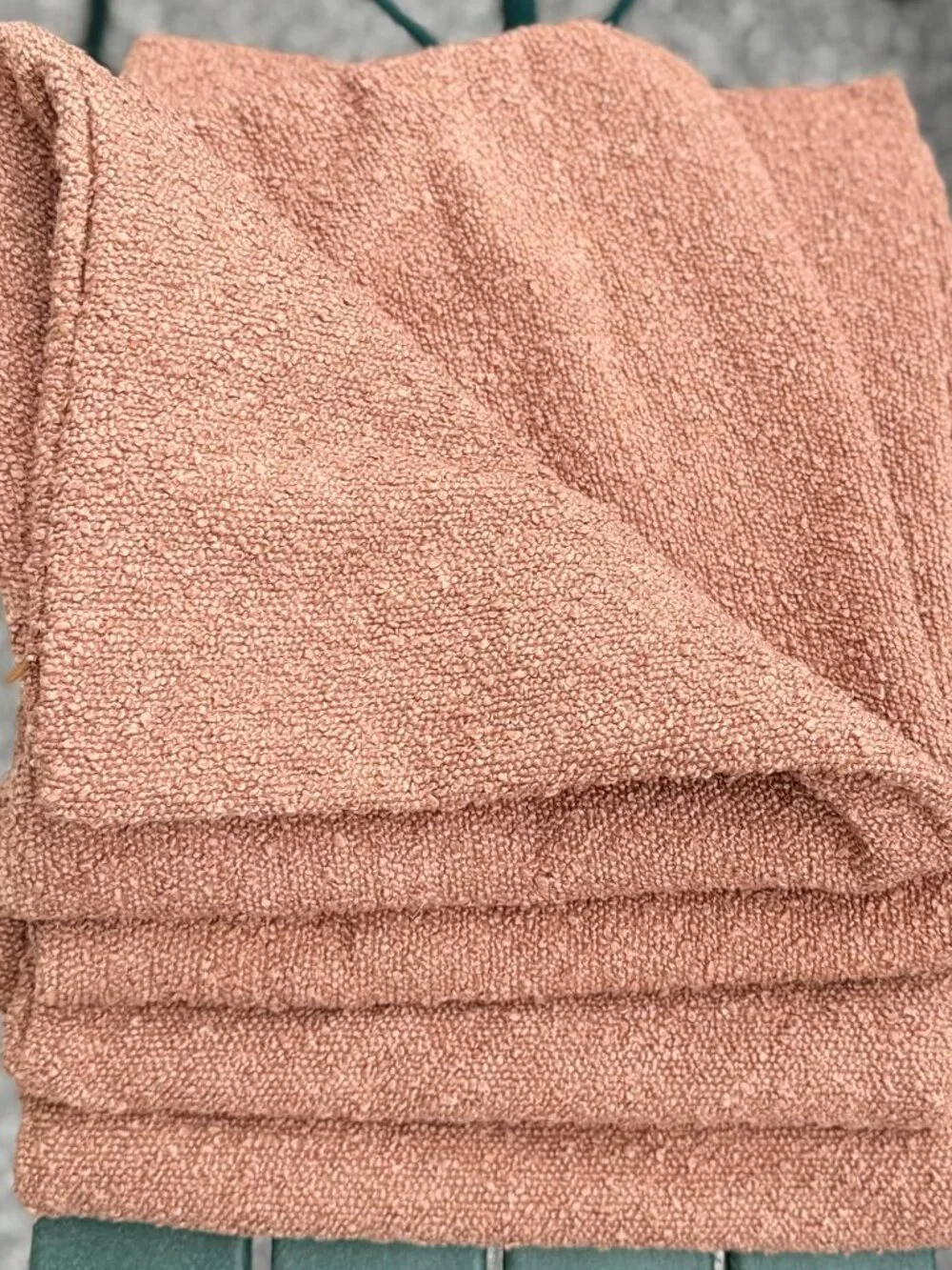 Cinnamon Brown Boucle Textured Euro Shams MCM Large Pillow Covers 26” Square